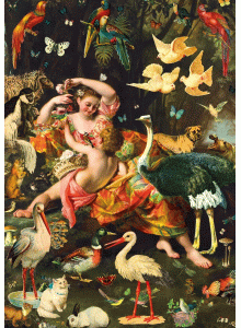 Поздравителна картичка "Надежда и слава - жена, дете и животни"